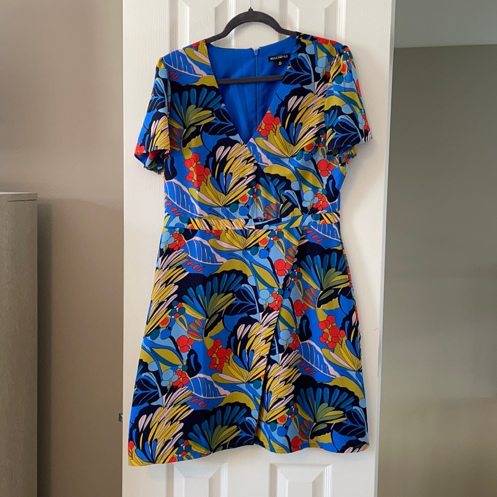 J. Crew Factory floral wrap dress